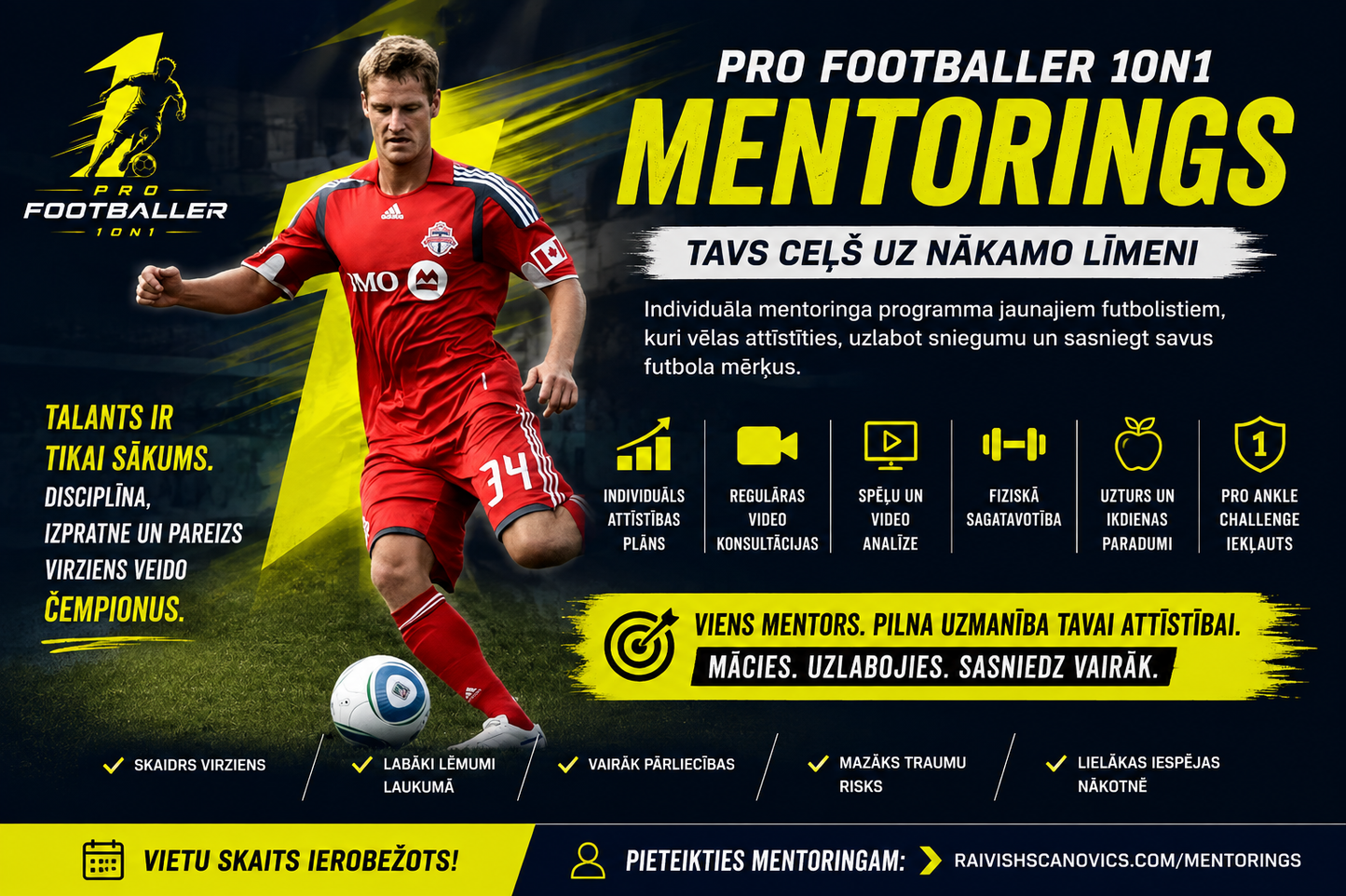 Pro Footballer 1on1 Mentorings